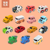 Car Big Adventure Trespass Mini Dolly Toy Accessories Parking Building Taxiway Small Train School Bus