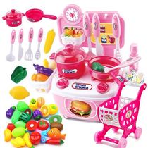 Childrens family home Men and women Cooking Toys Kitchen Simulation Cutlery AUDIBLE Water Outlet Baby Fruits And Vegetables Chiclele