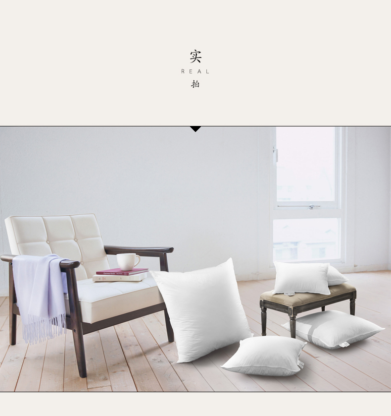 Yassia Ngỗng lông xuống đệm xe gối lõi khách sạn sofa trở lại giường lớn gối văn phòng thắt lưng gối mền 2 trong 1