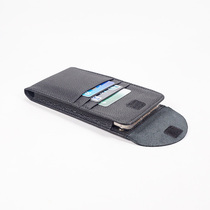 Junyus new first-layer cowhide mobile phone bag leather card bag change multi-card position universal pull solid color men and women