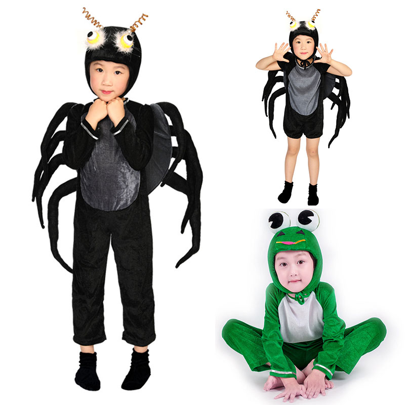 Children's small insect costumes Kindergarten men and women baby frog spider clothes Dance costumes Show costumes