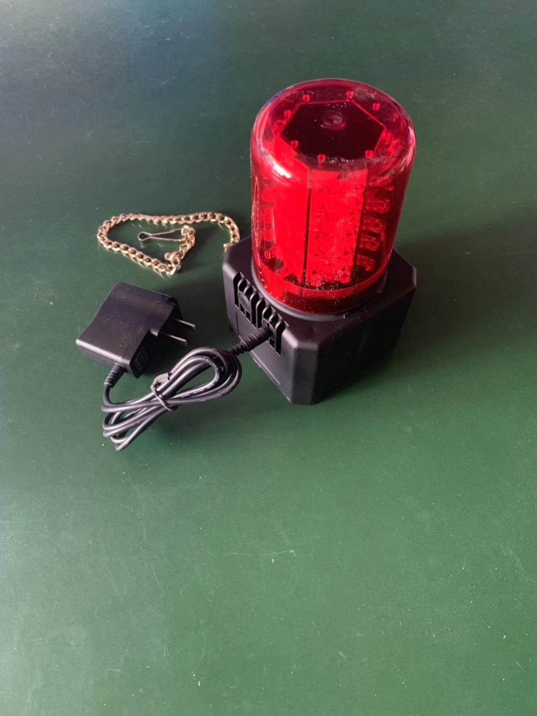 Portable multifunctional sound and light alarm lamp magnetic attraction rechargeable burglar-proof frequency flash warning light red light alarm lamp