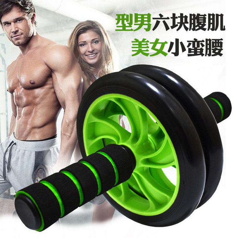 Bodybuilding wheel bodybuilding wheel men and women bodybuilding abdominal fitness equipment Abdominal Fitness Equipment Household Tummy Rolling pulley muted