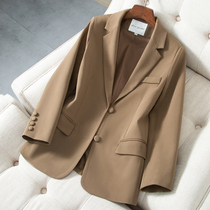 2022 Spring new Western suit Suit Jacket Woman Spring Autumn Casual Design Sensation Net Red Fried Street small crowd red Yen