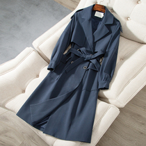 Special price clearing house Spring new Korean version Wind dress woman long style knee jacket pituality high-end large coat high-grade feeling atmosphere