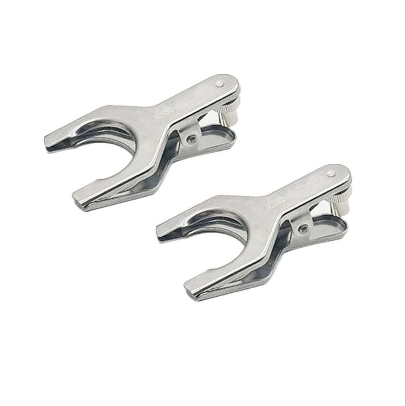 电解池不锈钢球磨口夹 28#H型对杯电解池夹子标 球型金属夹卡箍