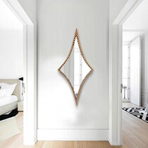Manufacturer Custom-style Plate Room Decoration Mirror Genguan Bathroom Mirror Hallway Mirror Stylish Retro Fitting Mirror Size Customizable