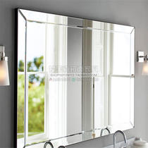 Simple modern mirror wall-mounted bathroom mirror square porch hanging mirror bedroom vanity mirror sink large mirror custom