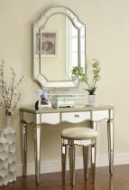 Mirror vanity mirror porch mirror bedroom mirror end-View table hanging decorative mirror antique old