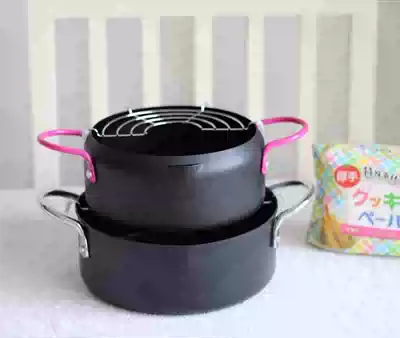 Japanese tempura Fryer cute mini Fryer binaural Fryer