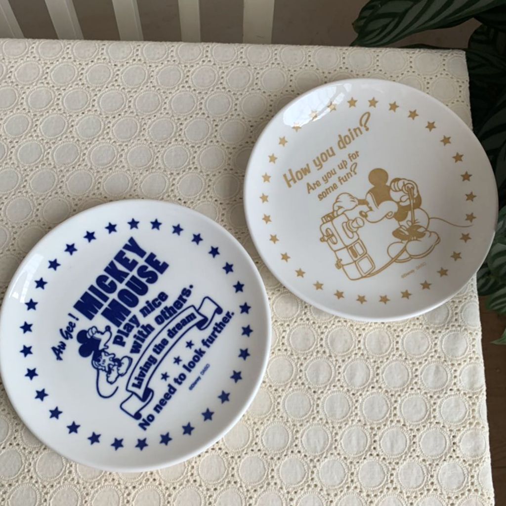 Rice Rat Ceramic Small Pan Cartoon Ceramic Dessert Pan Glazed Children Dinner Plate