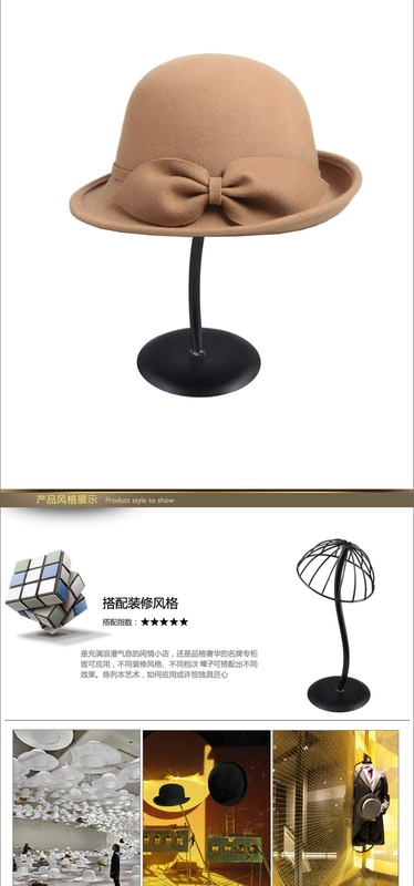 Sáng tạo rèn sắt giá mũ mũ nấm mũ hỗ trợ kệ khung cửa sổ hiển thị cửa hàng đạo cụ Spot - Kệ kệ gỗ treo tường đẹp