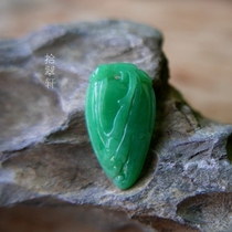 (Xicui Xuan) Nuo seed Green Jade Fu melon Birthday Peach pendant full color is very good