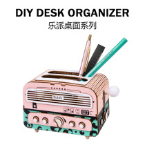 Ruo State diy handmade Creative personality storage pen holder pumping paper box set Desktop decoration Birthday gift woman