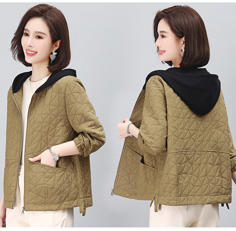 F0645 1430K ÁO KHOÁC NỮ TEMTDEI DÁNG DỘNG KẺ CARO MÙA XUÂN THU ĐÔNG TRUNG NIÊN KẺ CARO THỜI TRANG NỮ G04 SẢN PHẨM MỚI
