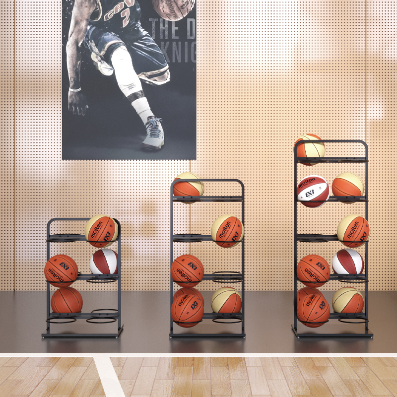 Basketball and Football Storage Rack, Basket Display Rack, Home Ball Rack, Ball Holder, Ball Storage Rack, Display Rack, Display Stand