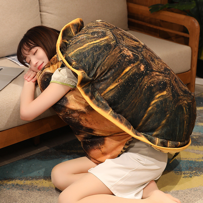 Cross-Border Realistic Turtle Shell Pillow Sleeping Doll Turtle Plush Toy Clothes Funny Wearable Turtle Vest