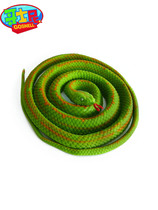 Gosni simulation soft snake toy blue yellow green black and white whole scary tricky plastic animal model