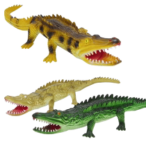 Goshny soft glue crocodile toy simulation static green yellow Marine children small animals children