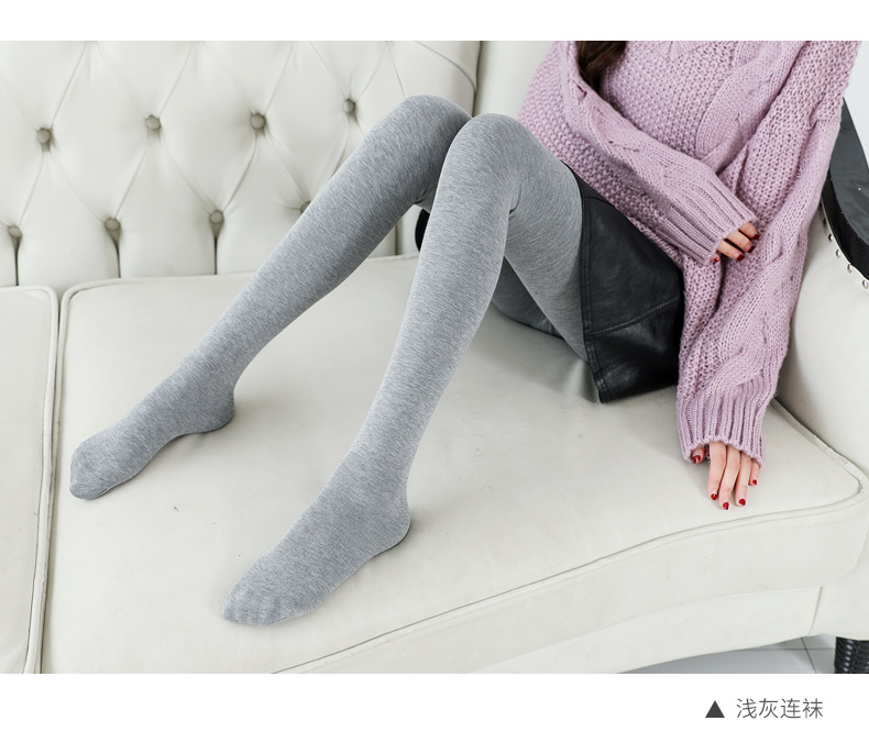 Cộng với quần lửng nhung dày với chân váy màu xám nhung mỏng mùa xuân và vớ mùa thu mùa đông mặc quần legging lưới màu đỏ quần đùi nữ