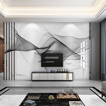 TV background wall wall cloth Simple modern film and television wall painting Net red Nordic wallpaper Imitation marble seamless wallpaper