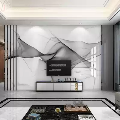 TV background wall wall cloth simple modern film and television wall painting net red Nordic wallpaper imitation marble seamless wallpaper