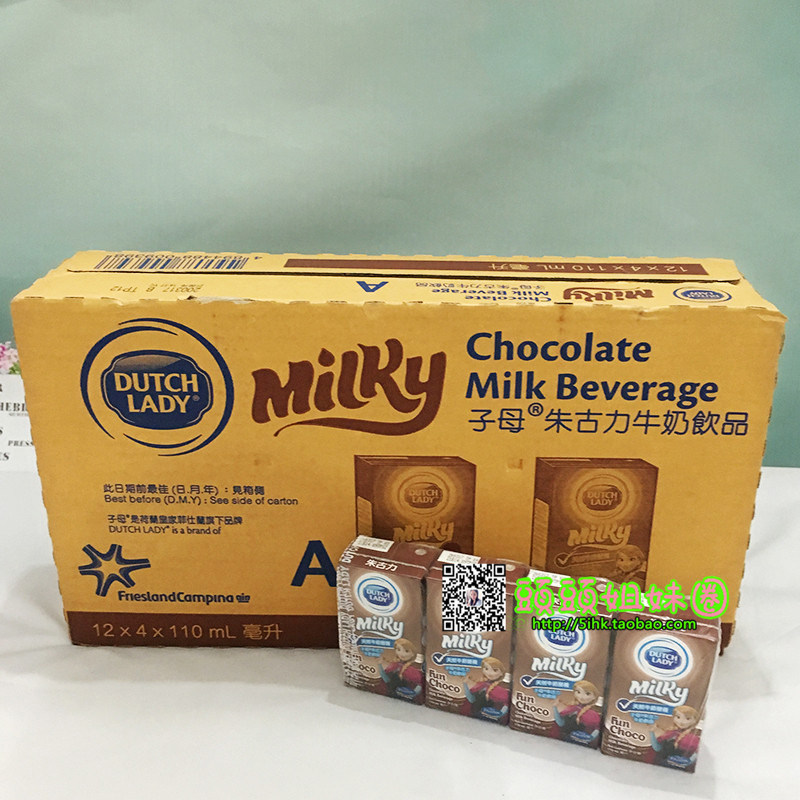 Guangdong Hong Kong imports DuchLady Dutch primary-secondary milk Jugouli milk 110ml * 48 boxes