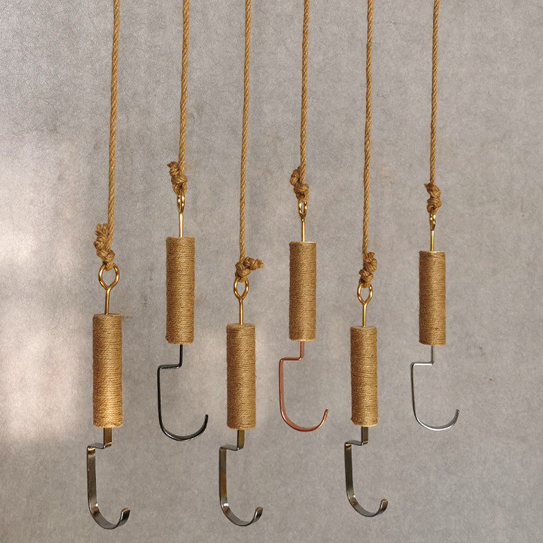 Clothing store display rack hook solid wood wall hanging hanger wall hanging hanger women's clothing store retro side hanger