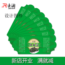 Gynogyno Adhesive Gynostemma Pentaphyllum with blue sticker adhesive packaging sticker (Alien)