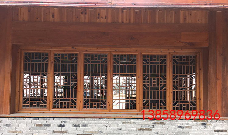 Tùy chỉnh Dongyang khắc gỗ Cửa cổ Trung Quốc và cửa sổ gỗ rắn lưới hiên chia màn hình TV nền tường chạm khắc cửa - Màn hình / Cửa sổ giá vách ngăn gỗ sồi