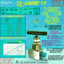 (SS-6HNBM8-F8)Swagelok High Pressure Needle Valve for Demanding Environments 1 2 in NPT
