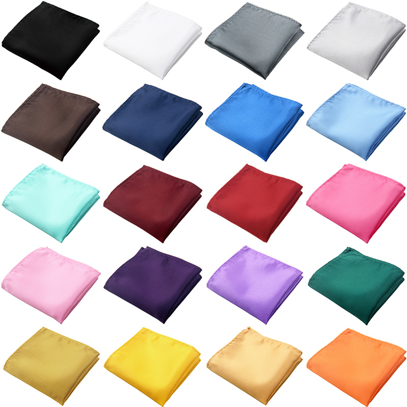 Lslymy Suit Pocket Square Men's Shirt Handkerchief Formal Chest Scarf Accessory Jacquard Pinstripe Wedding Square Scarf