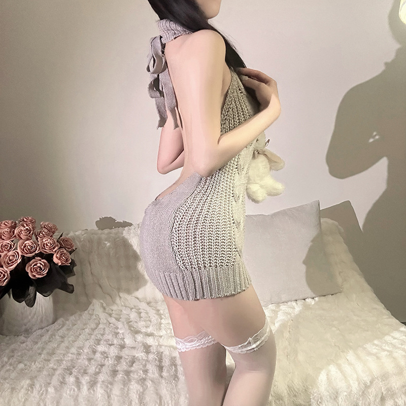2025 Ascetic Style Women's Clothing Plus Size Fat mm Turtleneck Sweater Knitted Sleeveless Dress Feminine Pure Desire Style Skirt