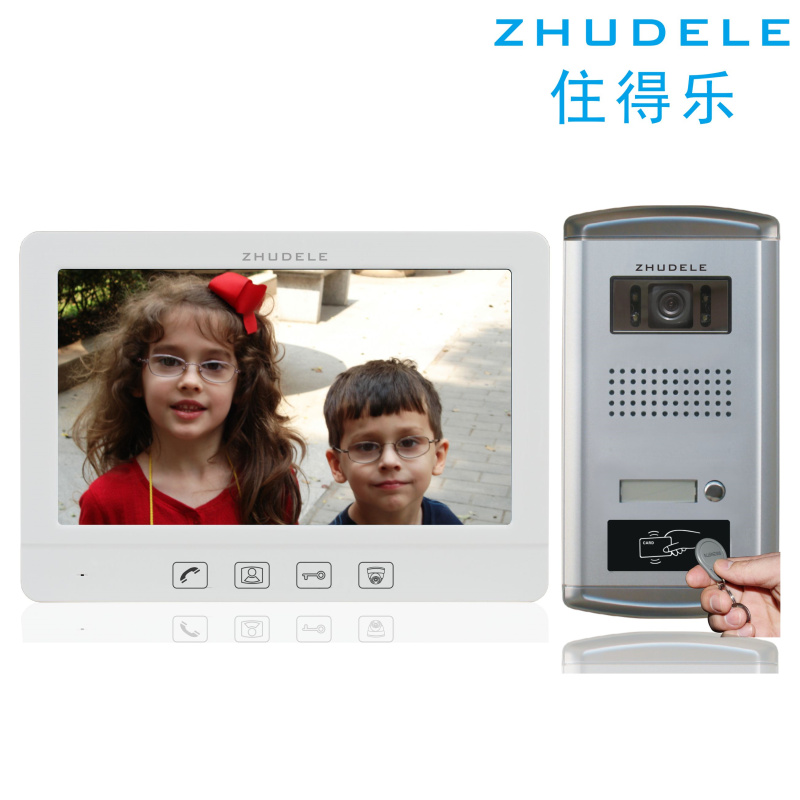Zhudele intercom video doorbell set ZDL-312TS1 one drag one drag two drag three ID card unlock 10 inches