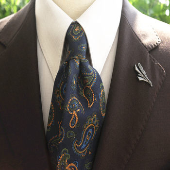 Vintage Printed Tie with Unique Patterns, 8cm, Unisex, Hong Kong Style, Artistic, Casual, Hong Kong Style, Old Money Style, Morandi Colors