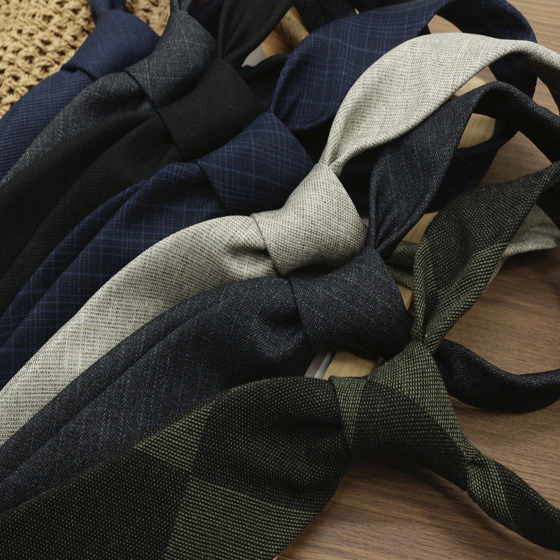 Men's Formal Wear, Retro Casual, Tie-Free, Wool-Like Feel, Gray and Blue Striped Plaid, Business, Professional Interview