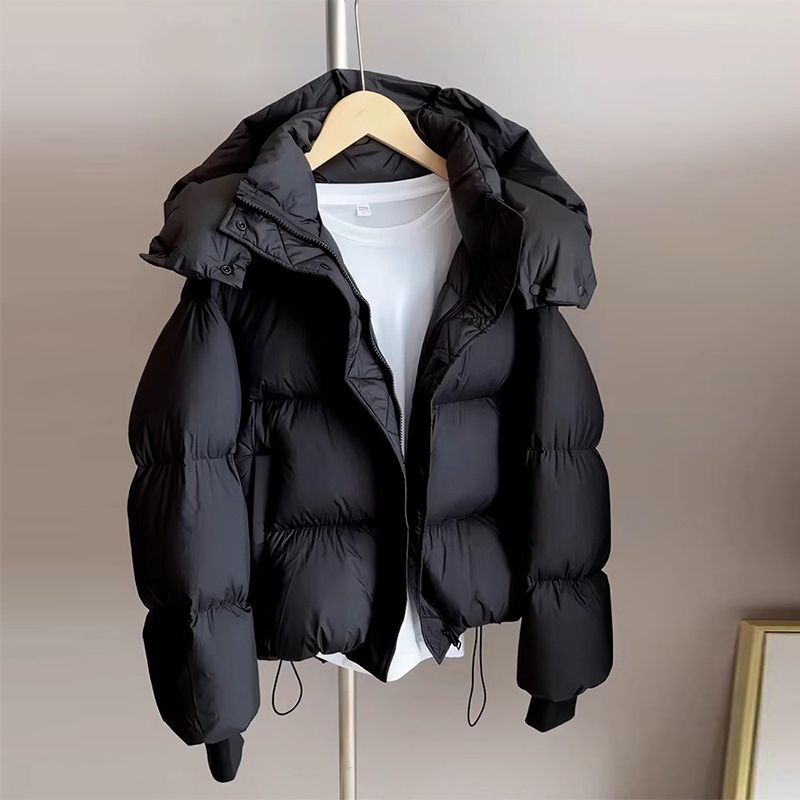 Women's Short down Cotton Jacket 2026 New Style for Petite Figures, Thickened Cotton Coat, Puffer Jacket, Loose Fit, Winter Cotton Padded Jacket