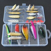 Special offer Luya bait set fake bait bionic bait full swimming layer Luya bait sequin luminous hard fish fishing gear set