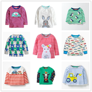 Special price defective style long-sleeved children's clothing t-shirt for boys and girls spring and autumn outings, european and american children's cheap cotton long-sleeved t-shirt