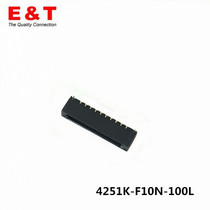 Entery 4251K-F10N-100L connector 0 6 10 puncture type gold plated JST XSR same style