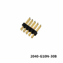 2 54mm spacing 2*5 (10P)straight needle double row gold-plated needle row 2040-G10N-30B Spot