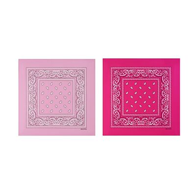 New American retro cashew flower square scarf, hip-hop headscarf, hair band, pink silk scarf, women's scarf, travel matching headwear