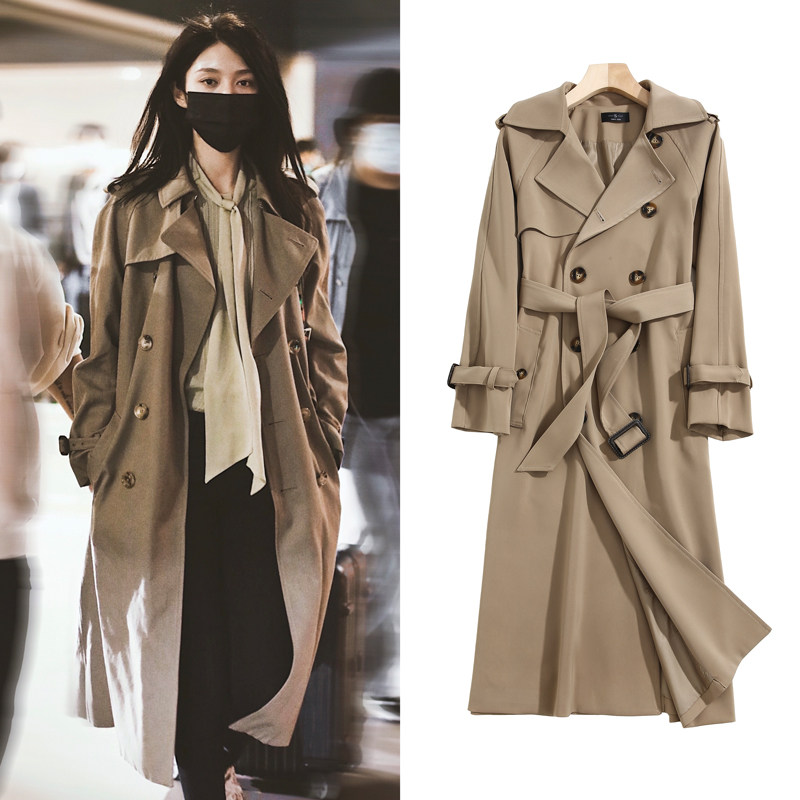 Star lisa with the same coat female Spring and Autumn 2023 new Cathay Color British double row