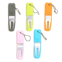 Hot selling golf golf green fork ball mark set environmentally friendly silicone protective cover metal iron ball fork