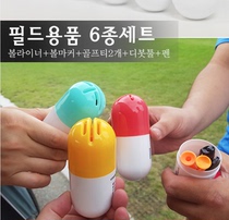 Korean imported golf marker green set Mark ball TEE green fork marker supplies