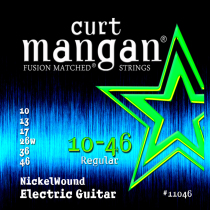 US production of electric guitar strings Curt Mangan Nickel Wound plated nickel series 5 sets