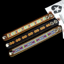 American origin Souldier 1inch embroidered leather bracelet bag SF