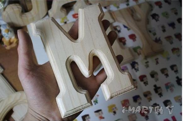 zakka木质DIY英文字母酒吧咖啡馆创意家居立体装饰品墙面挂饰壁饰