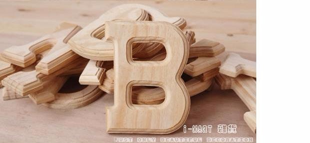 zakka木质DIY英文字母酒吧咖啡馆创意家居立体装饰品墙面挂饰壁饰