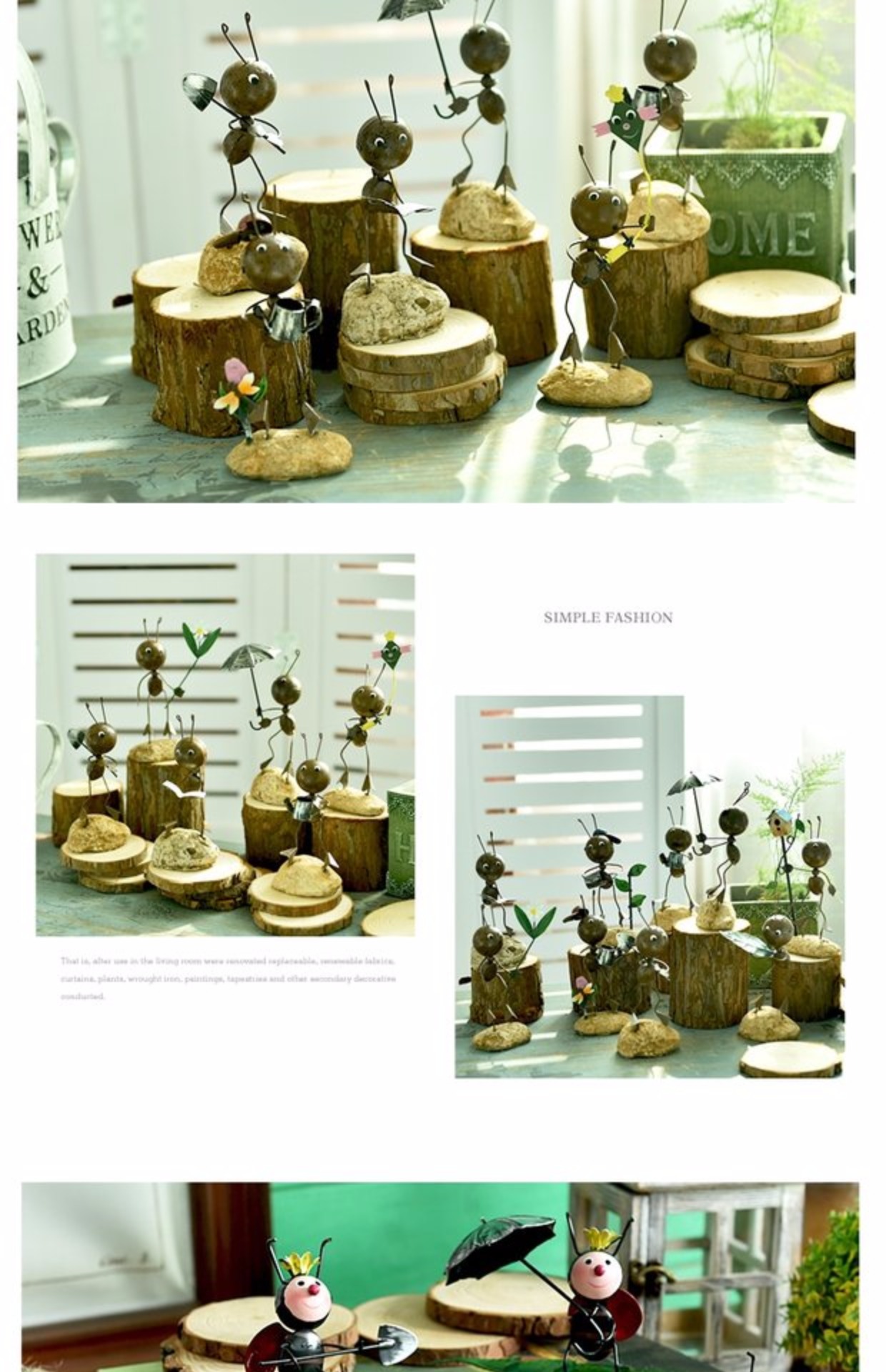 Sáng tạo dễ thương kiến ​​nhỏ đồ trang trí nhà trang trí phòng khách đồ nội thất phòng trưng bày TV tủ vườn trang trí nhà decor phòng khách